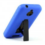 Wholesale HTC Desire 510 Armor Hybrid Case with Stand (Blue)